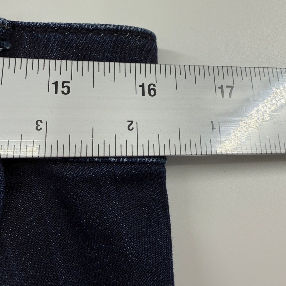 Pilcro and the Letterpress High Rise Flare Jeans Dark Indigo Blue Size 29 - Picture 9 of 12